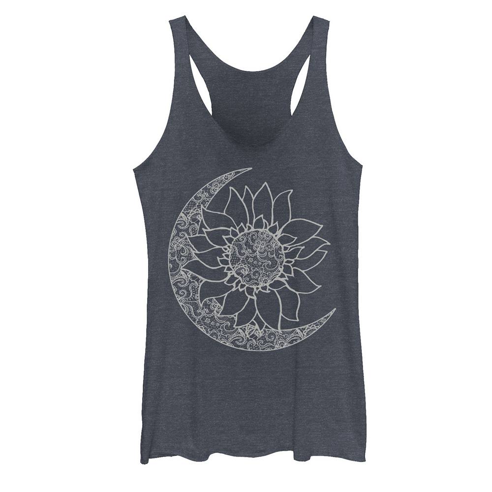 

Юниорская майка Moon & Sun Inside Sunflower Racerback, цвет Navy Heather