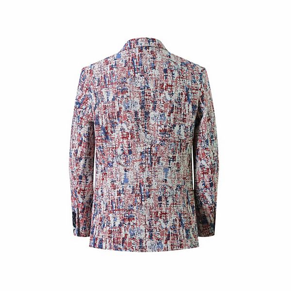 Детский блейзер slim fit с принтом краски Elie Balleh, Blue — фото 2