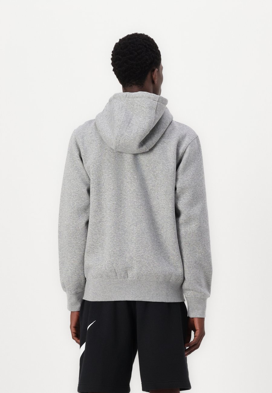 Толстовка Nike Sportswear Zip-up sweatshirt, Dark Grey Heather Light Smoke Grey White/Grey — фото 3