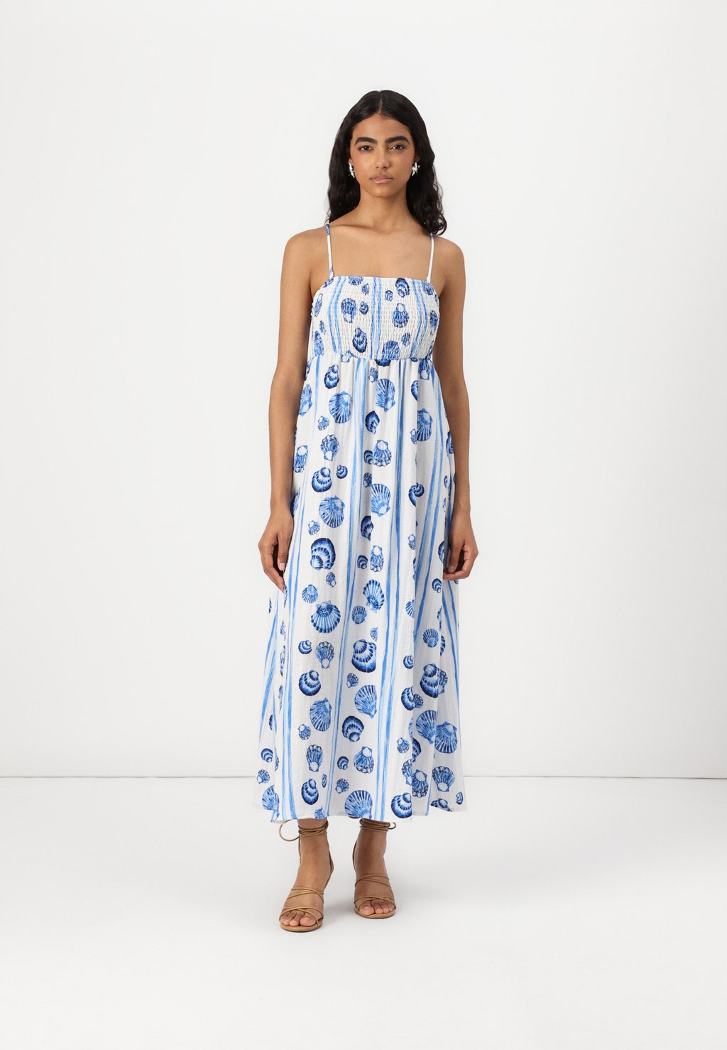 

Платье макси VMTINE TIRA BANDEAU DRESS Vero Moda, кремовый