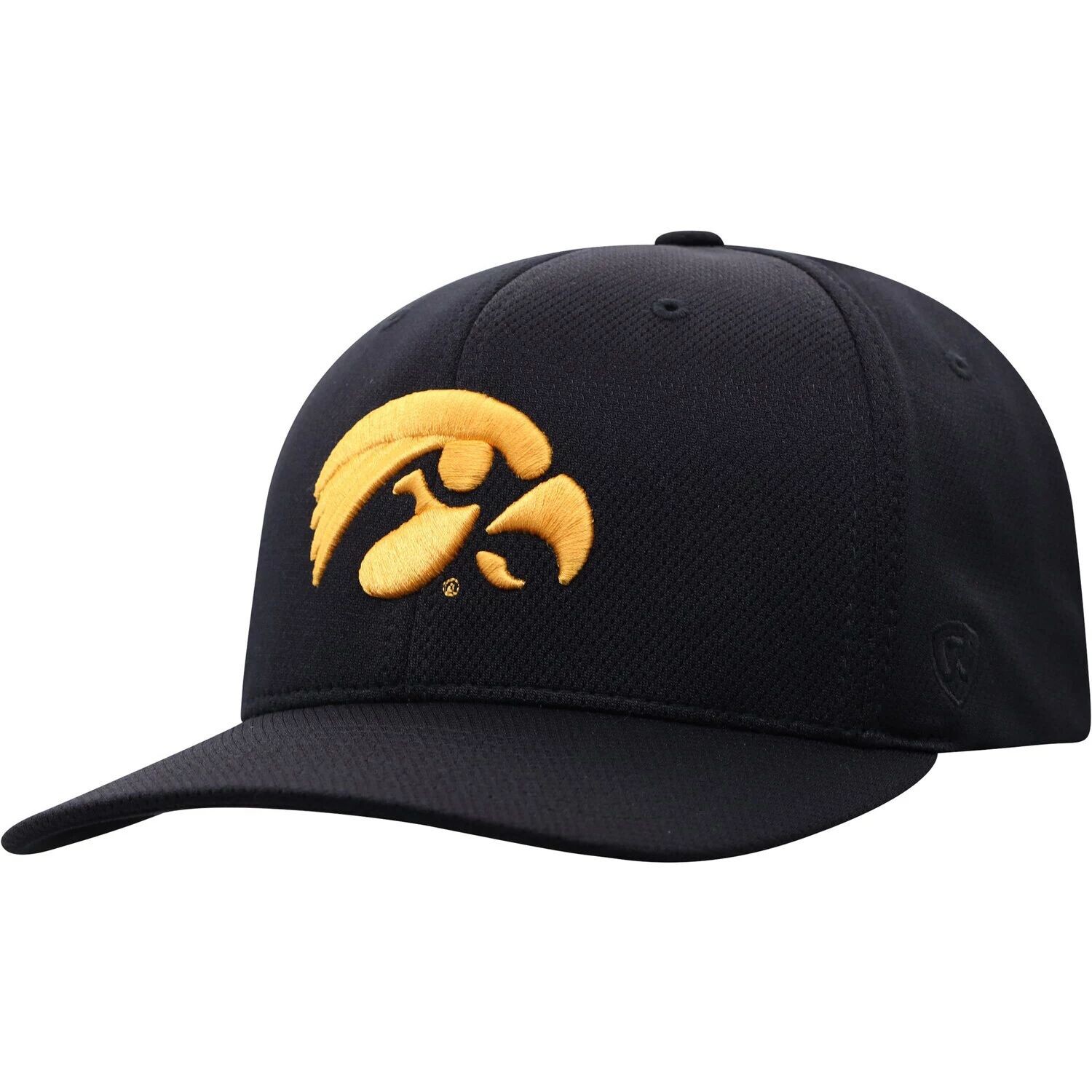 

Мужская гибкая кепка с логотипом Top of the World черного цвета Iowa Hawkeyes Reflex