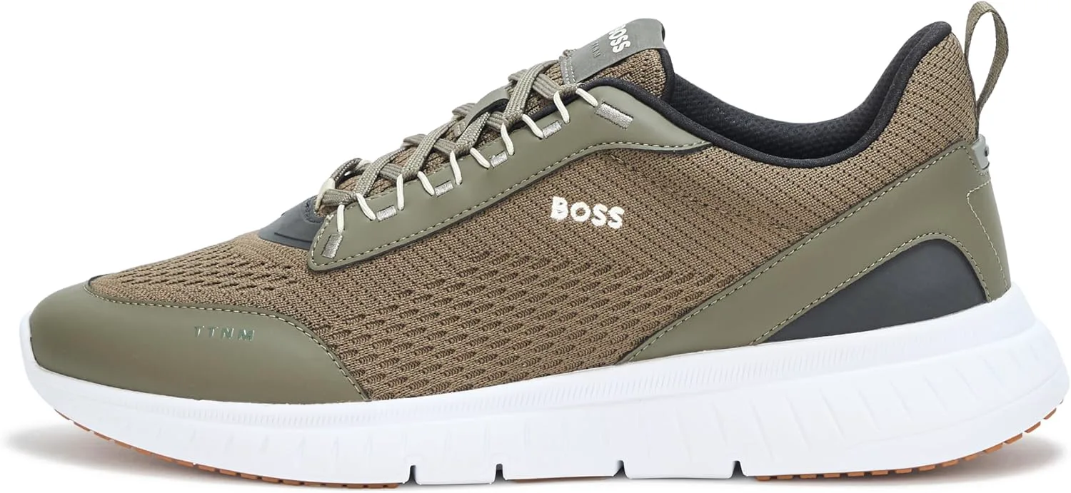 

Мужские кроссовки BOSS с современной трикотажной структурой для бега, зеленый