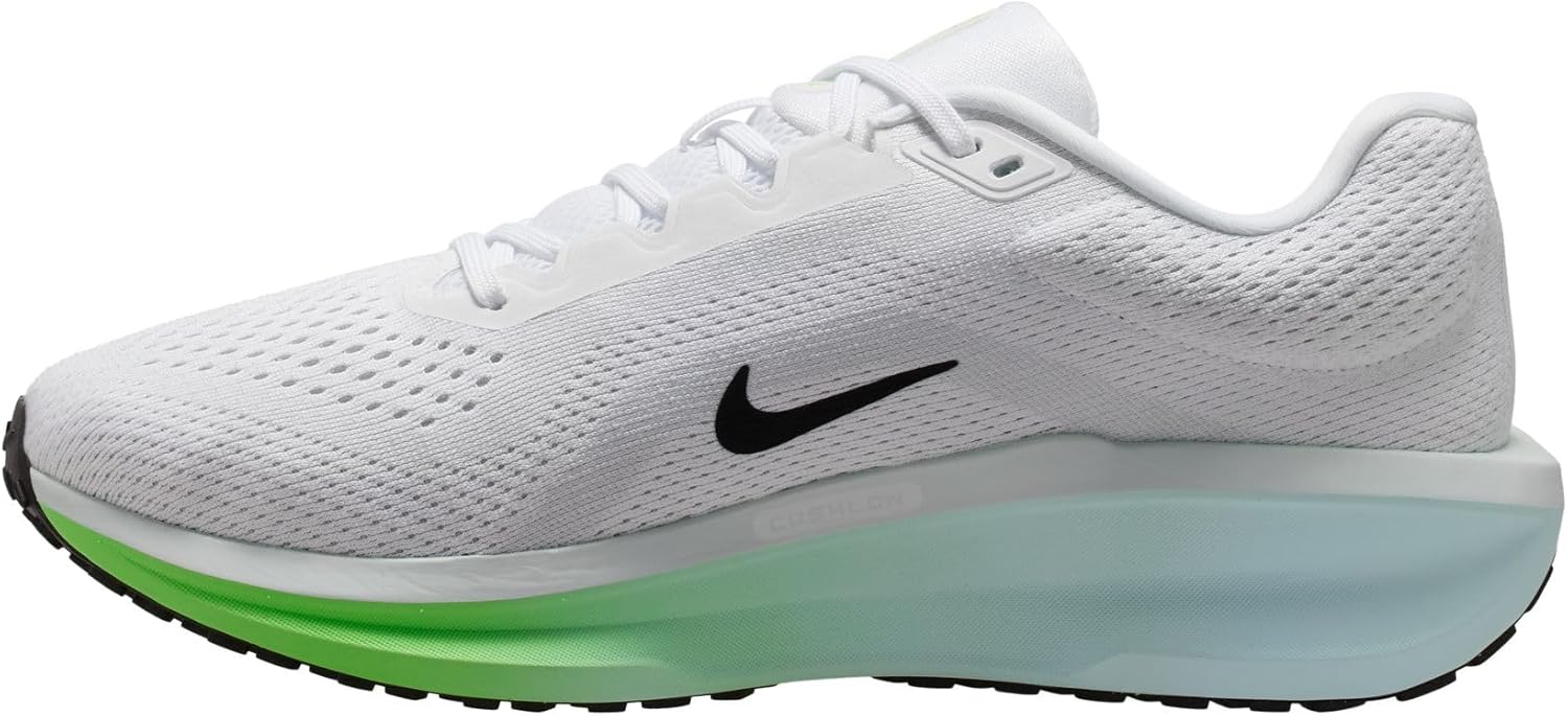 Мужские кроссовки для бега по шоссе Nike Winflo 11, белый/черный/синий/зеленый — фото 4