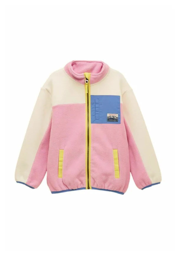 Куртка из флиса на молнии, стандартного кроя. Joules, Pink & Cream