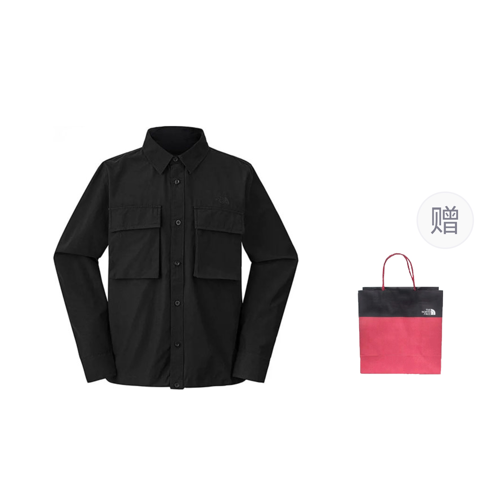 

THE NORTH FACE Рубашка мужская черная