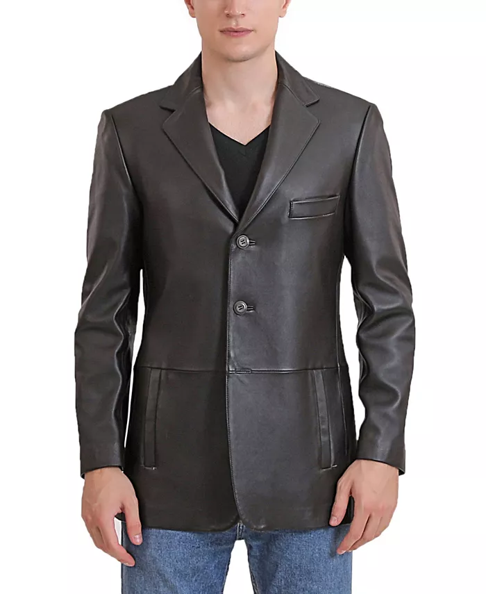 

Мужское пальто Leroy из ягненка на трех пуговицах Bgsd, черный