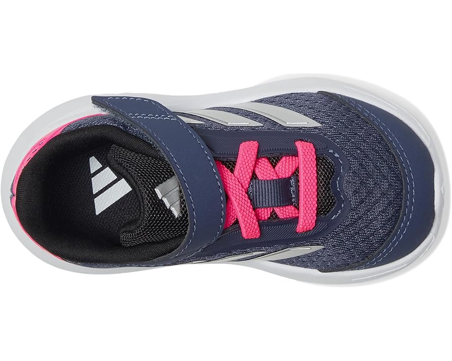 Детские кроссовки Adidas Duramo Sl Elastic Lace (для малышей) Adidas Kids, Shadow Navy/Silver Metallic/Lucid Pink — фото 2