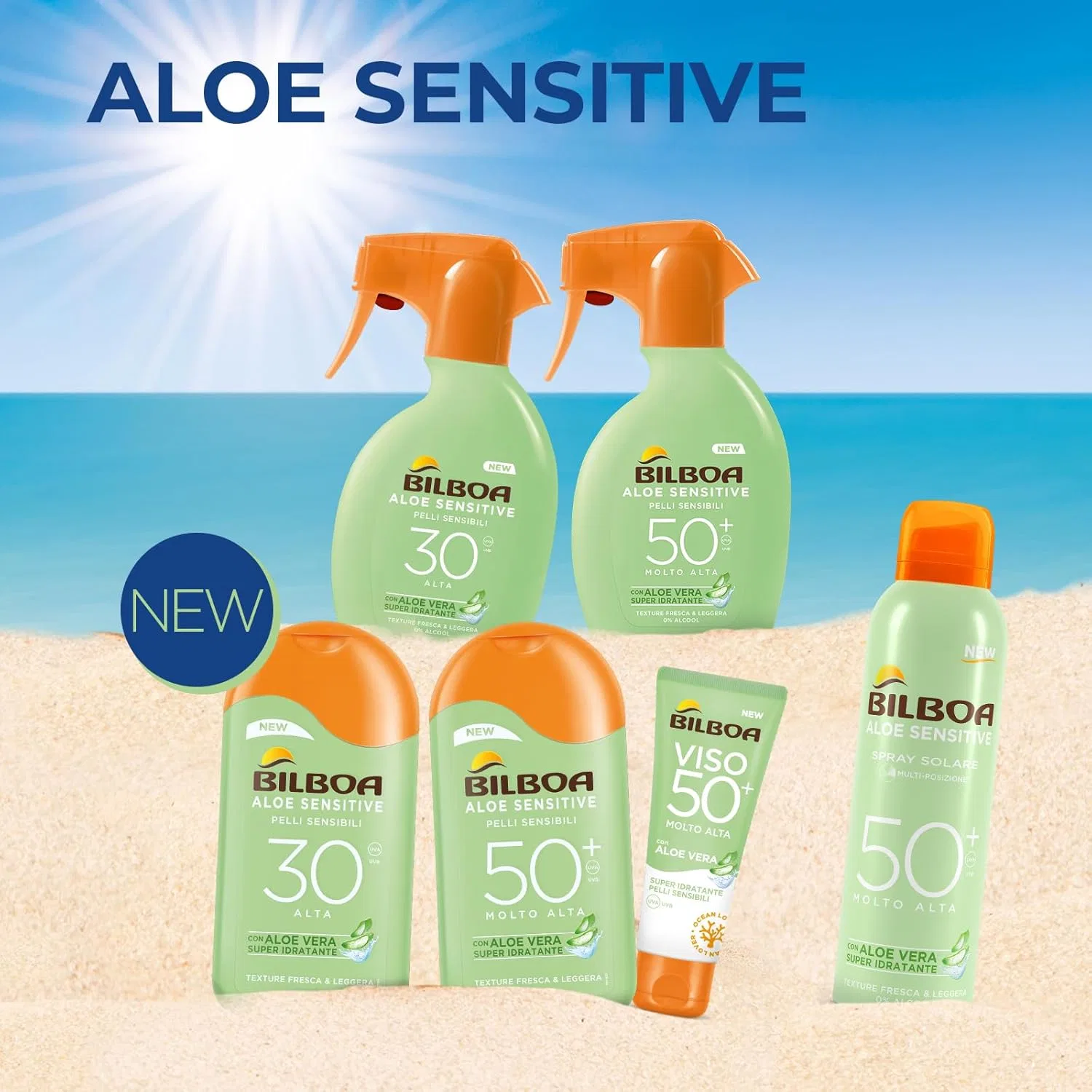 Молочко солнцезащитное «Aloe Sensitive Pelli Sensibili» SPF 50 от Bilboa Bilboa — фото 4