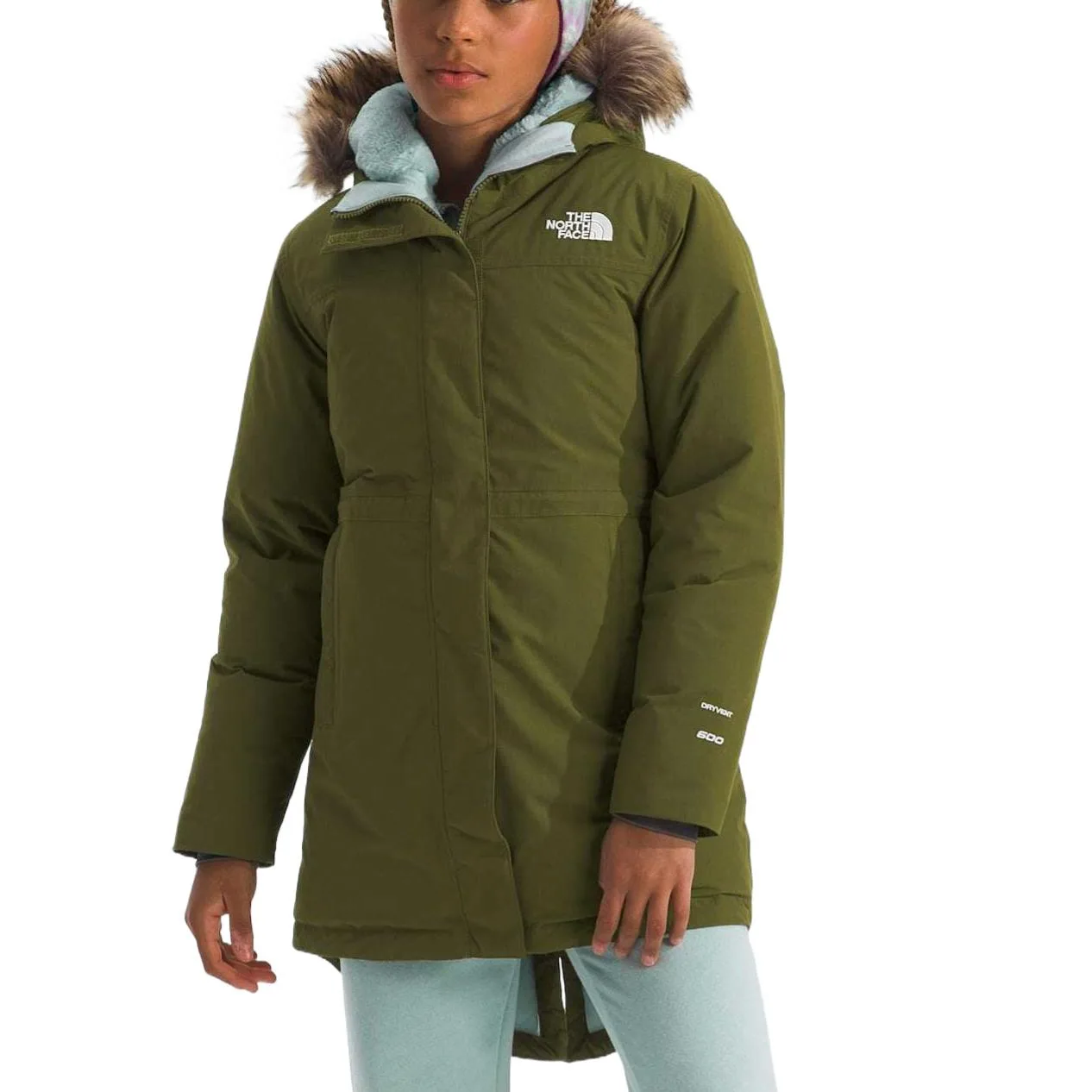 THE NORTH FACE Парка оливкового цвета для детей — фото 4