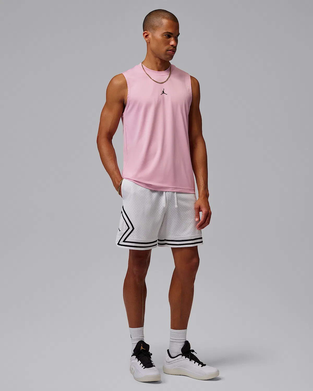 Мужской безрукавный топ Dri-FIT Jordan Sport Essentials, Iced Carmine — фото 4