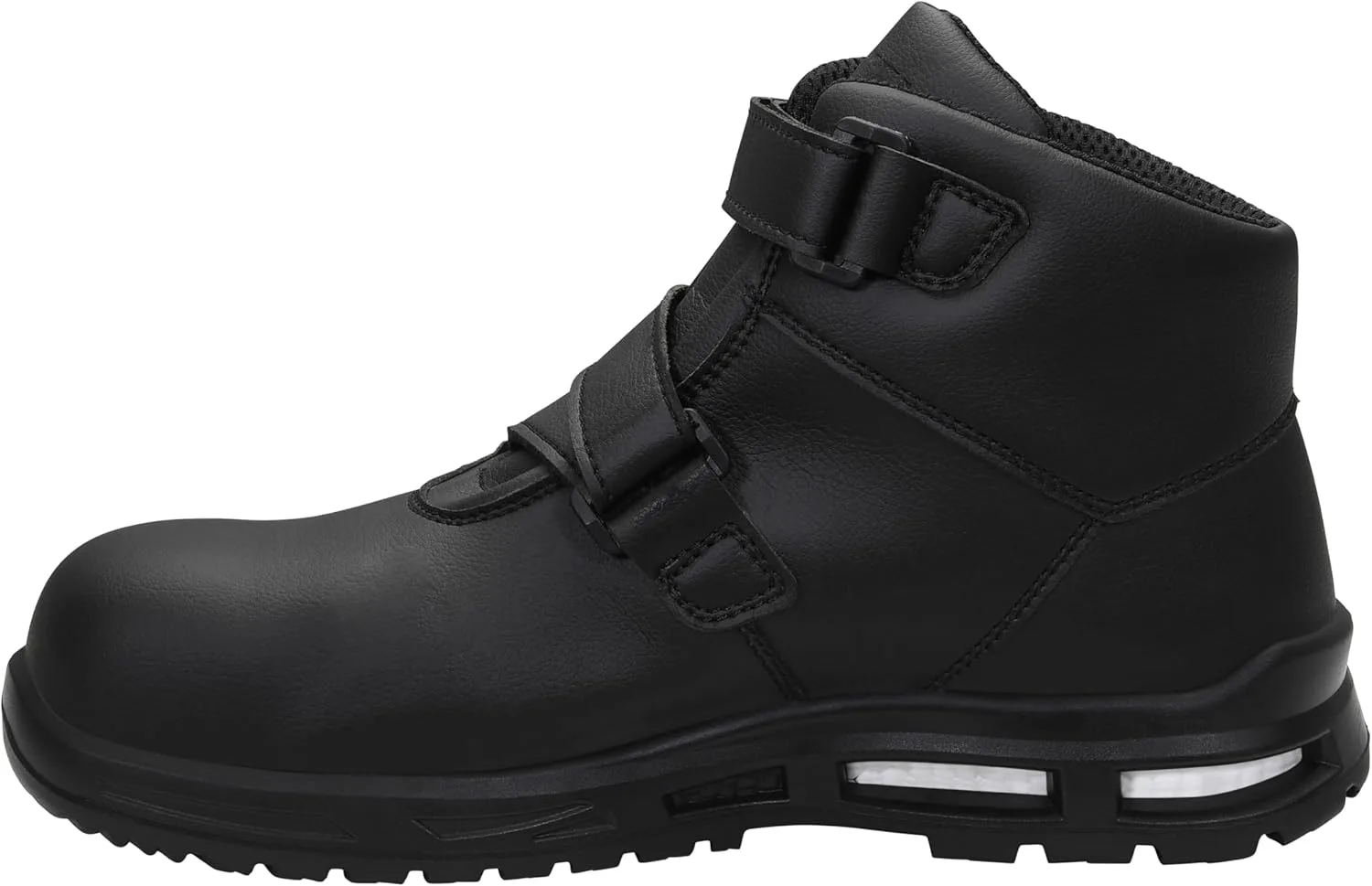 Защитные ботинки ELTEN Brayden XXTM Black Strap Mid ESD S3S, женские и мужские, текстильные, с композитным защитным носком (легче стального), легкие, классические, черный — фото 3
