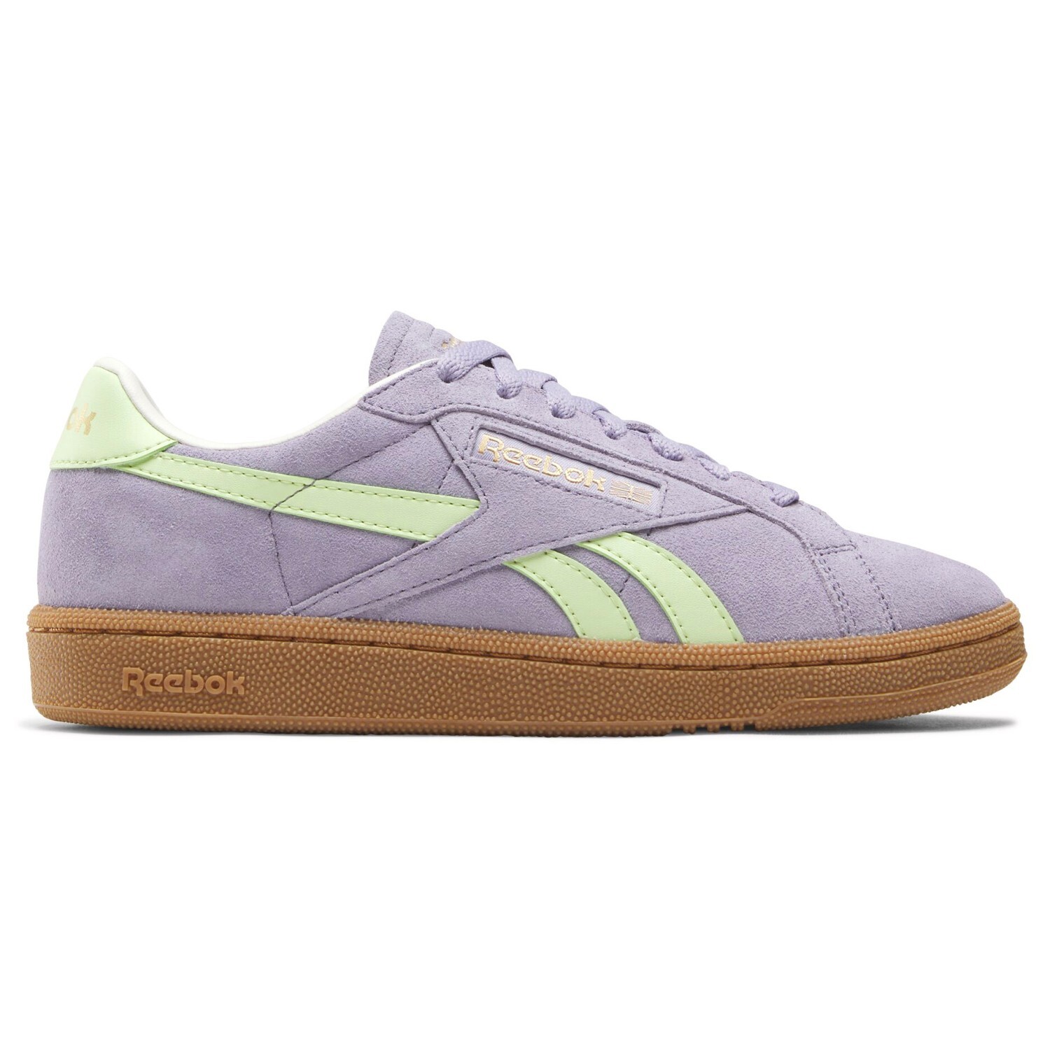

Кроссовки Reebok Club C Grounds Uk, цвет Dusk Purple/Astro Lime/Gum