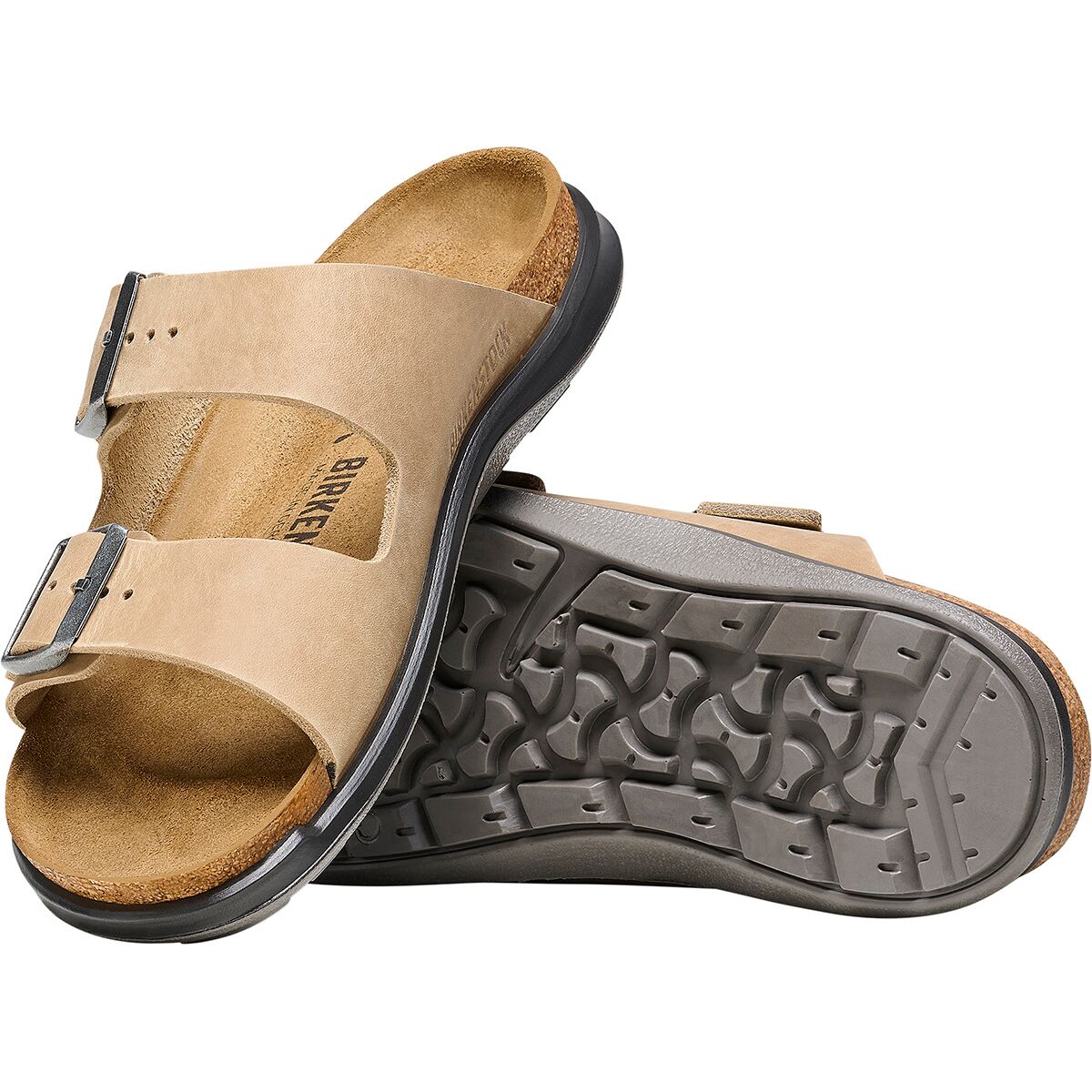 Аризона прочные сандалии Birkenstock, цвет tobacco oiled leather — фото 2