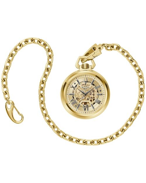 

Классические карманные часы Sutton с цепочкой, 50 мм Bulova, цвет Gold