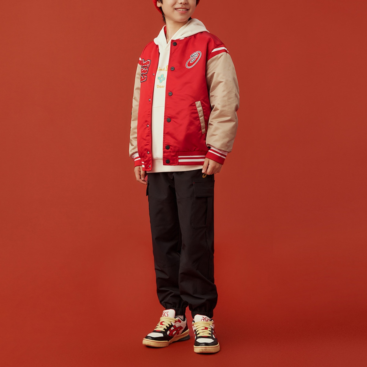 ASICS Бейсбольная куртка urban light trend china red для подростков — фото 4