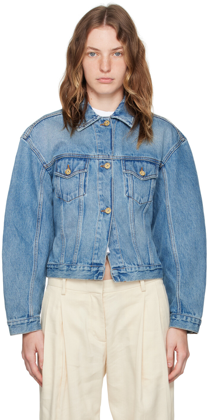 

Синий - Джинсовая куртка La Casa 'La Veste de Nîmes' JACQUEMUS, Blue/Tabac