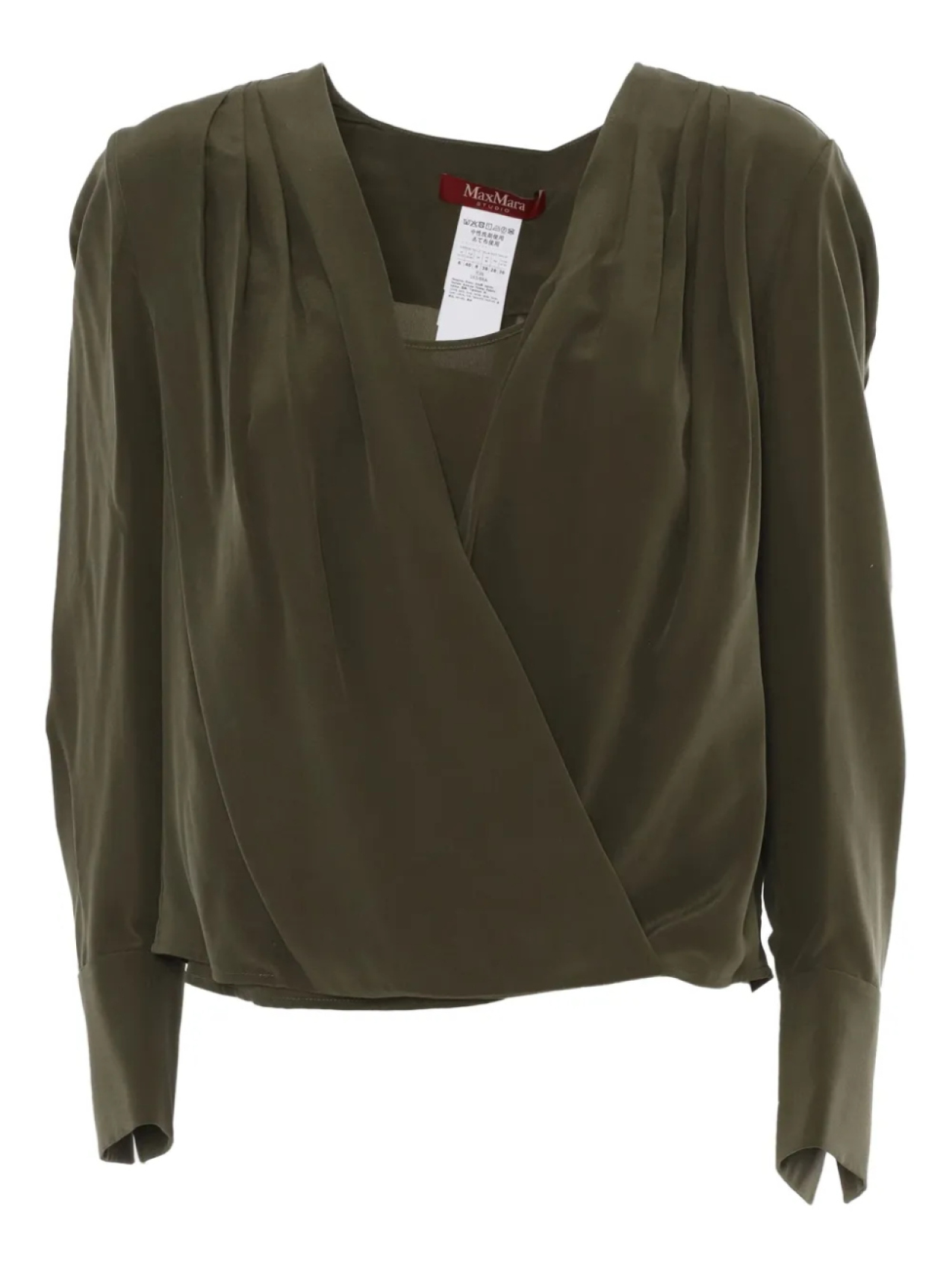 

Max Mara блузка Barbara, зеленый