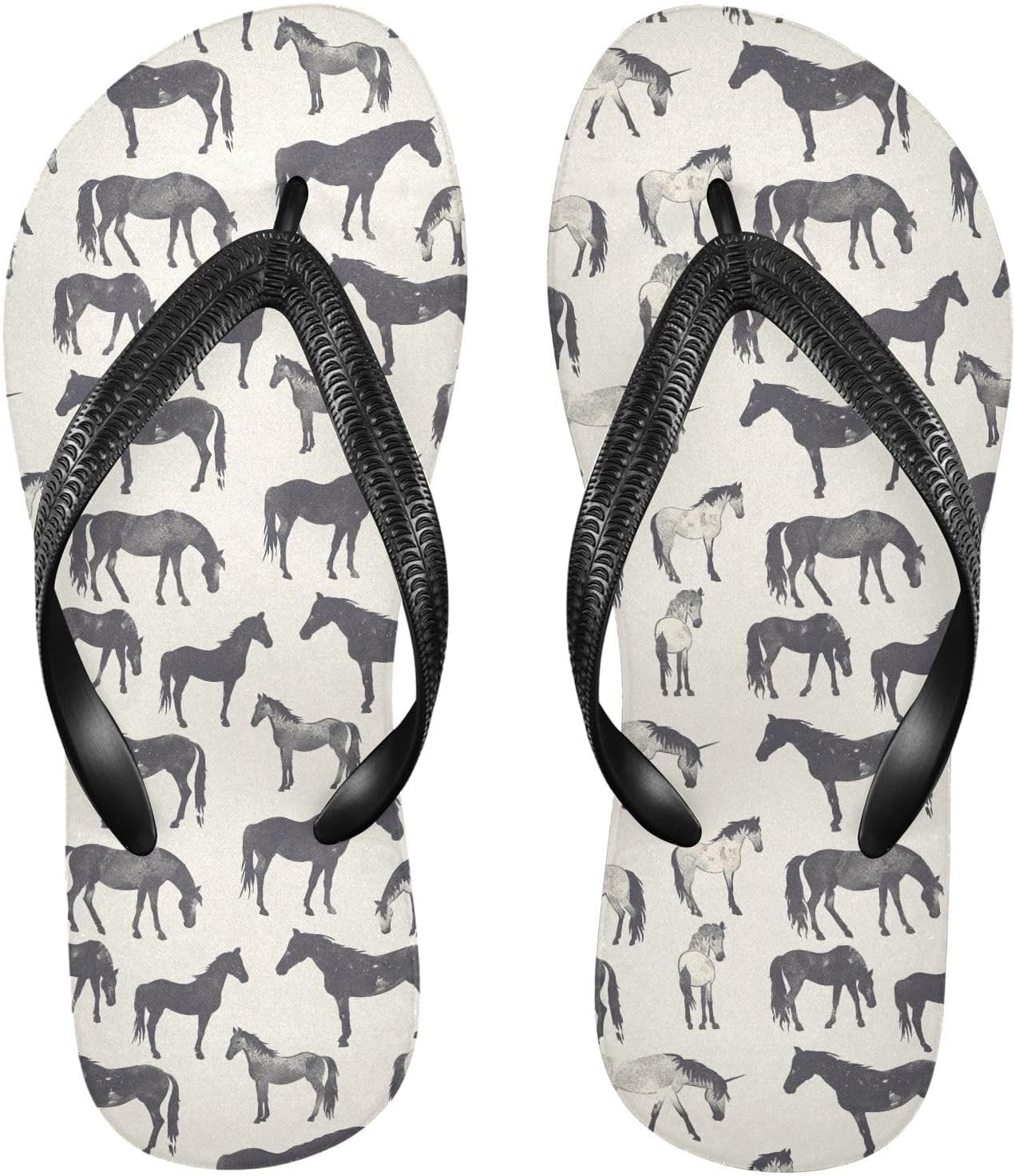 

Летние пляжные сандалии с лошадкой для женщин и мужчин, шлепанцы для душа 20858583 Kfbe, Horse