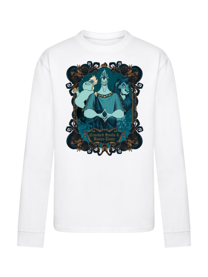 

Футболка F4NT4STIC Langarm T-Shirt Disney Bösewichte Crushed Souls, белый