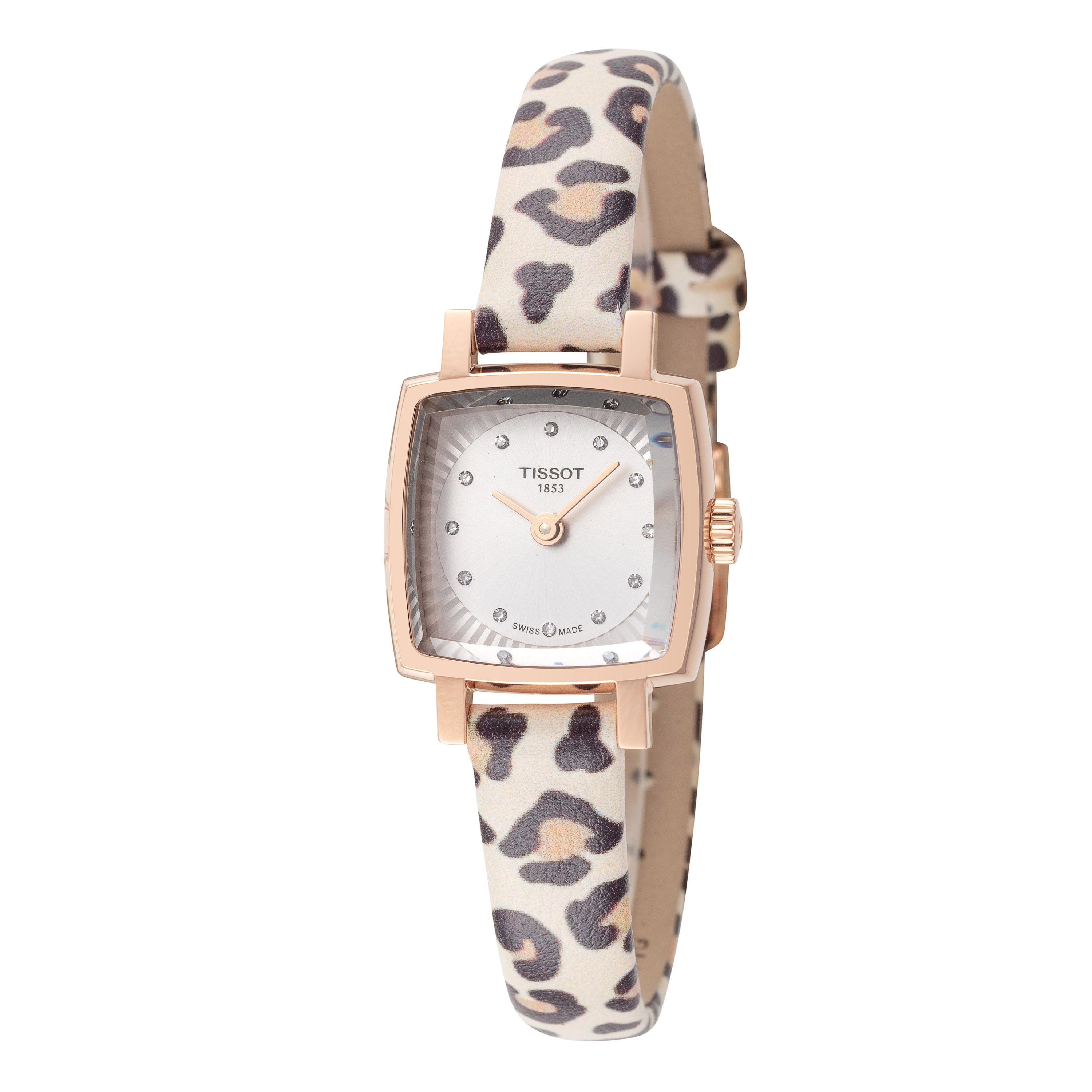 

Женские кварцевые часы Tissot 20 мм, цвет leopard