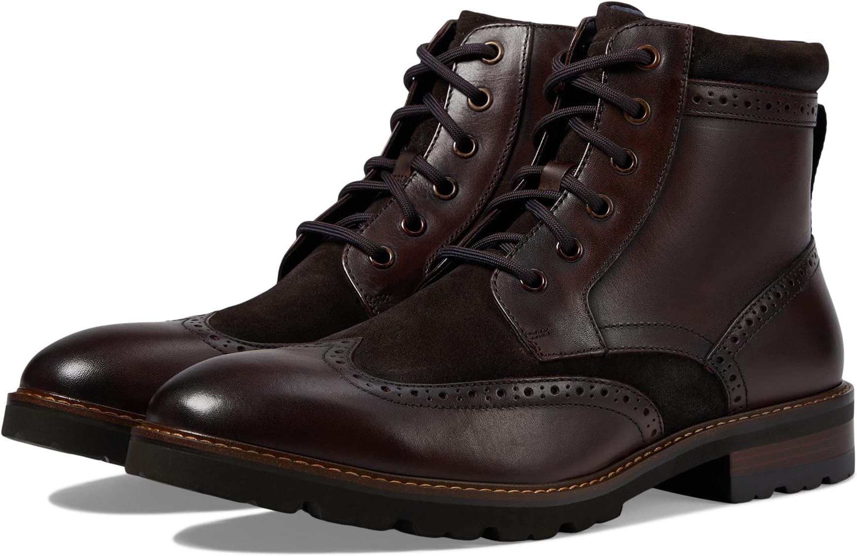 

Ботинки на шнуровке Renegade Wing Tip Lace-Up Boot Florsheim, коричневый