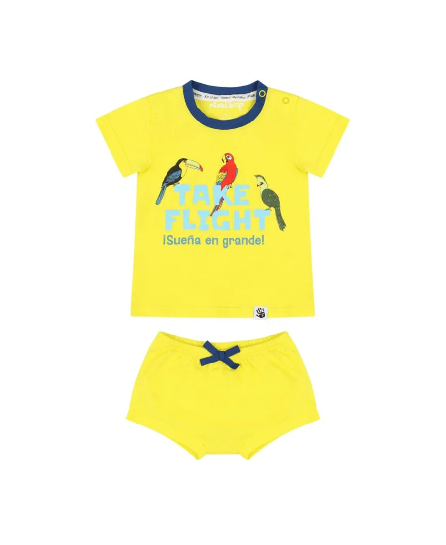 Комплект Baby Suave: футболка и шорты-блумер Mixed Up Clothing, Take Flight
