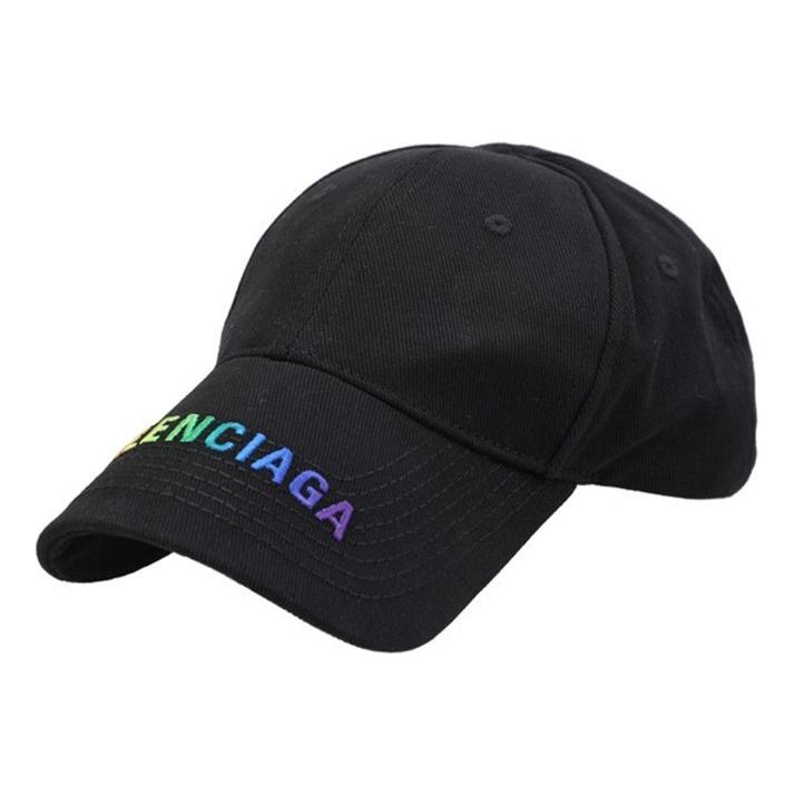 

Бейсболка Balenciaga Rainbow Logo Cap 'Black', черный