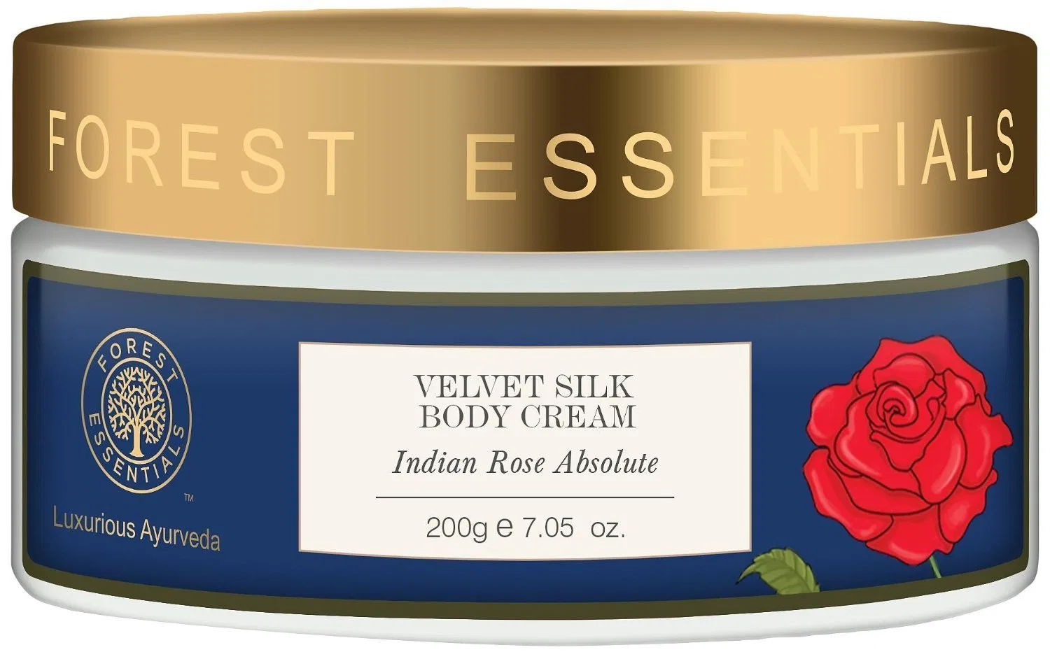 Крем для тела Velvet Silk Indian Rose Absolute от Forest Essentials 200 г Forest Essentials