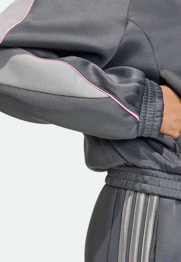Толстовка на молнии для стадиона Adidas Sportswear, Grey Six Ch Solid Grey St Tropic Bloom — фото 4