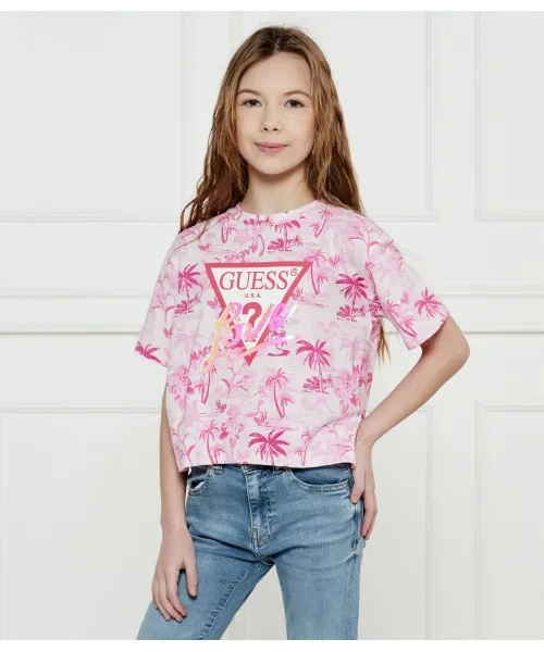 

Футболка Regular fit Guess, розовый