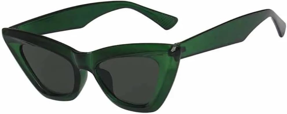 

Солнцезащитные очки с защитой от УФ-излучения UV400 | Панк-стиль, линзы «кошачий глаз», серые | Яркие линзы для занятий спортом на открытом воздухе и вождения DSVIGF, Green Gray