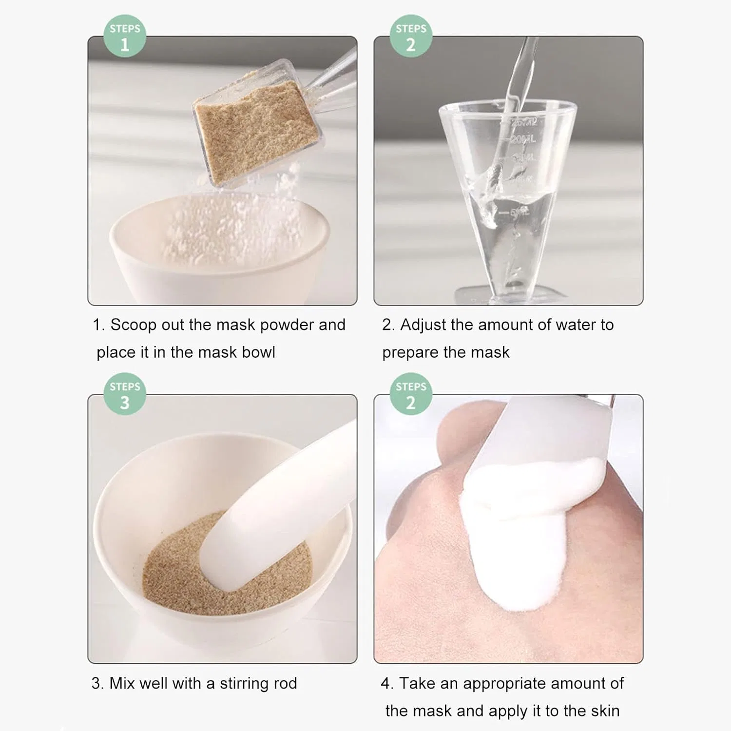Набор инструментов для масок для лица DIY, 5 в 1 No brand — фото 4