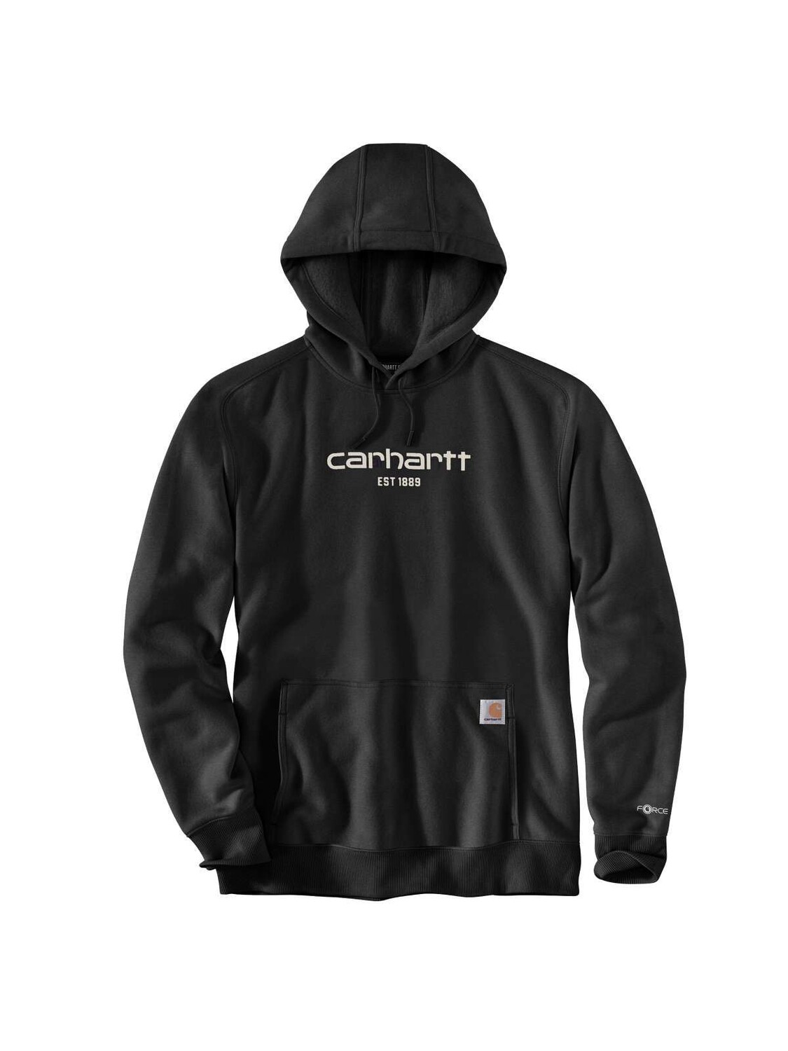 

Рубашка CARHARTT Logo Kapuzensweatshirt, черный