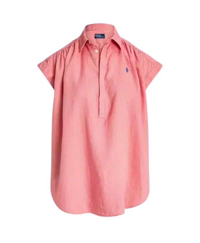 

Льняная рубашка Ralph Lauren, розовый