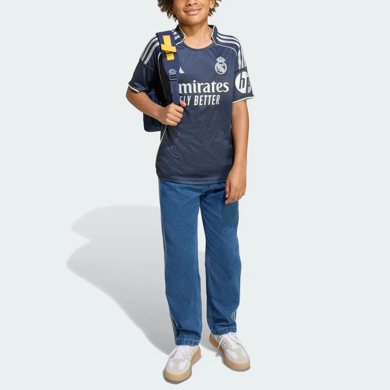 Футболка Real Madrid SS25 AEROREADY детская Adidas, Legend Ink — фото 3