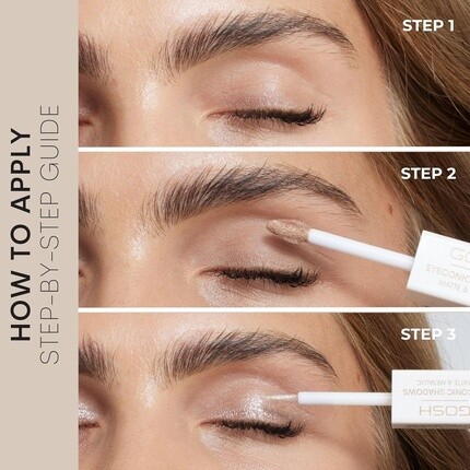 GOSH Eyeconic Eyeshadow 2-в-1 Коричневые тени для век с матовым и металлическим финишем — фото 3