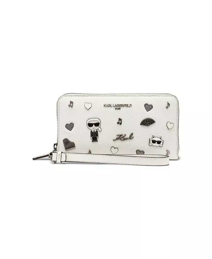 

Кошелек Maybelle Continental на молнии KARL LAGERFELD PARIS, белый