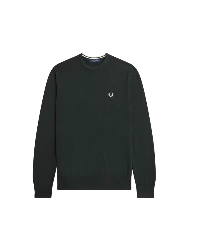 

Стильная и удобная толстовка с логотипом. Fred Perry, зеленый