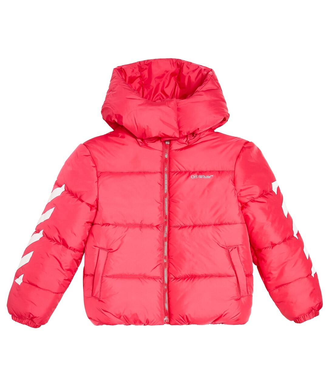 

Пуховик bookish Off-White Kids, розовый