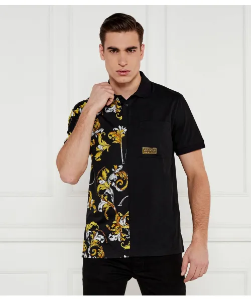 

Футболка поло Regular fit Versace Jeans Couture, черный