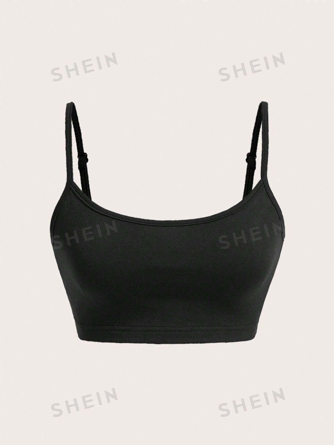 

Топ облегающий Shein Qutie короткий, черный