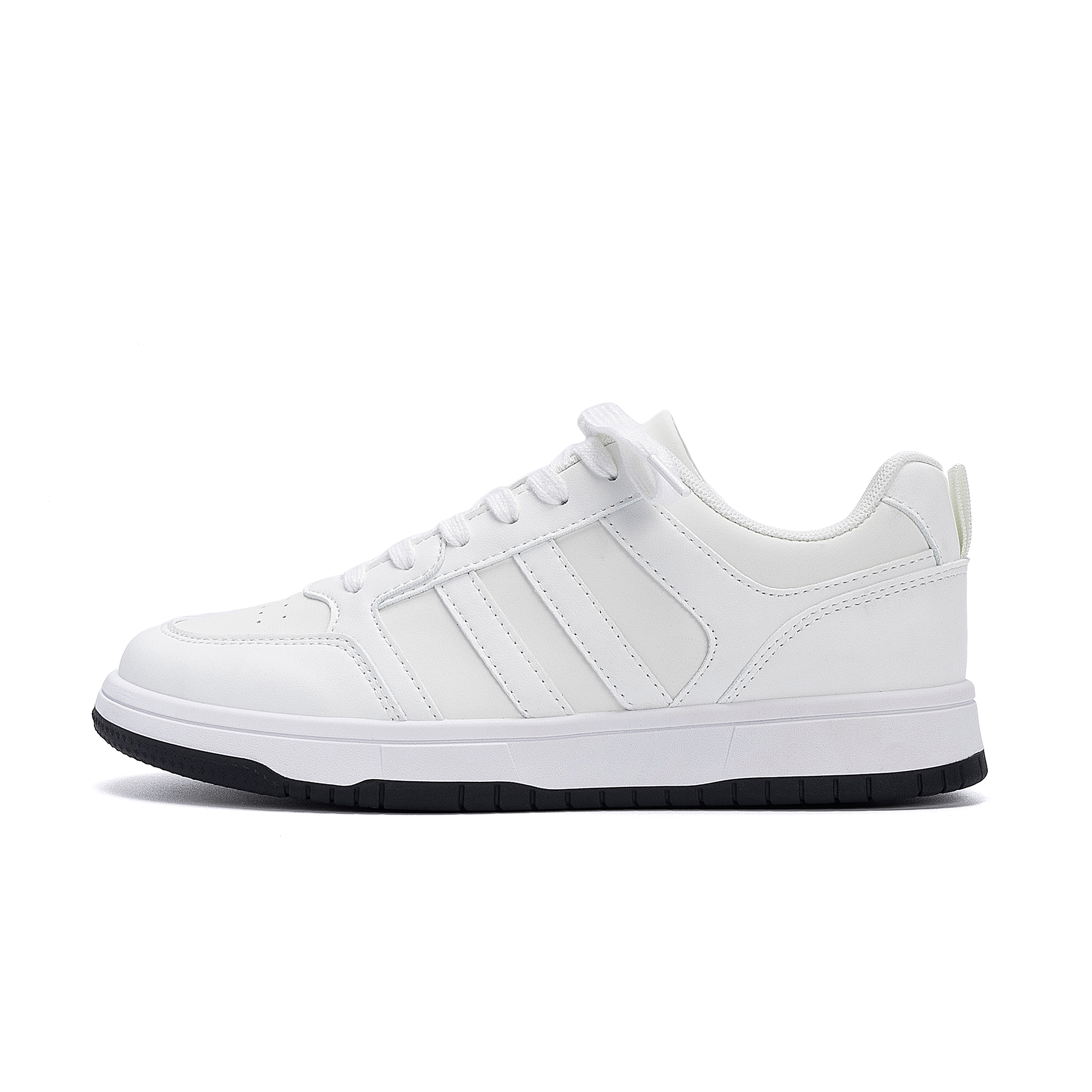 

Мужские белые низкие легкие скейтборд-кроссовки Synthetic Leather с эффектом увеличения роста HUANQIU, белый