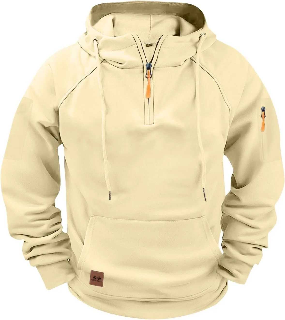 

Мужской худи с капюшоном и карманами Casual Quarter Zip MXTPOV