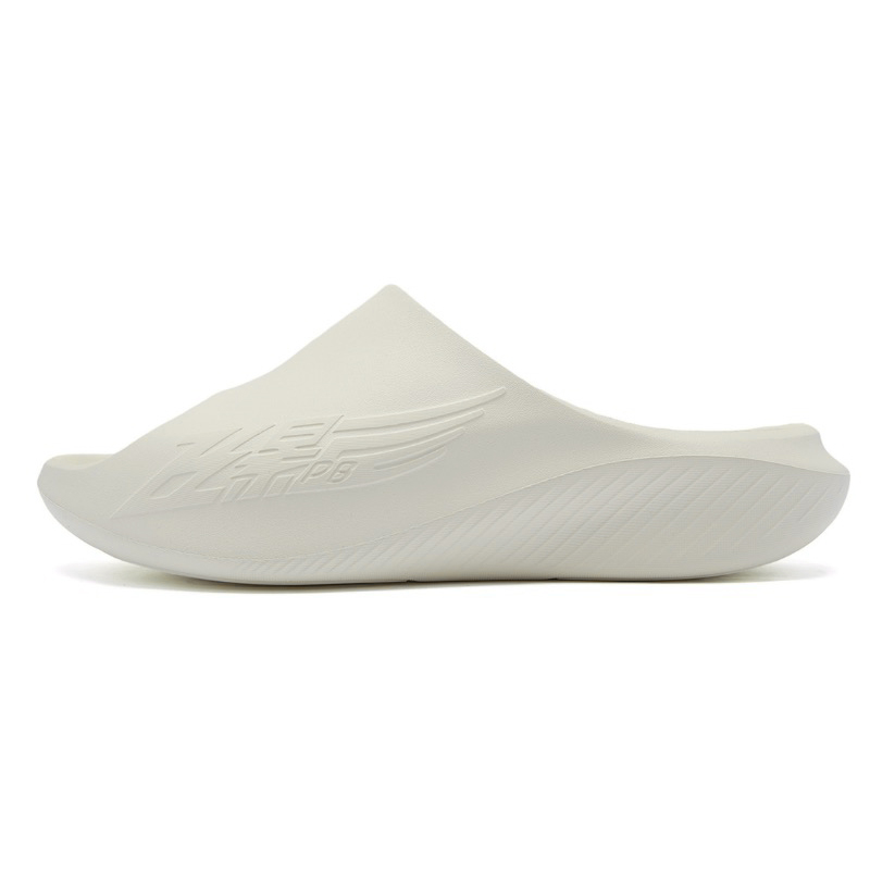 

QIAODAN Слайды Flying Shadow Slippers 2.0 EVA Skeleton Slip Resistant Abrasion Resistant Slide Slippers Men's Crescent White