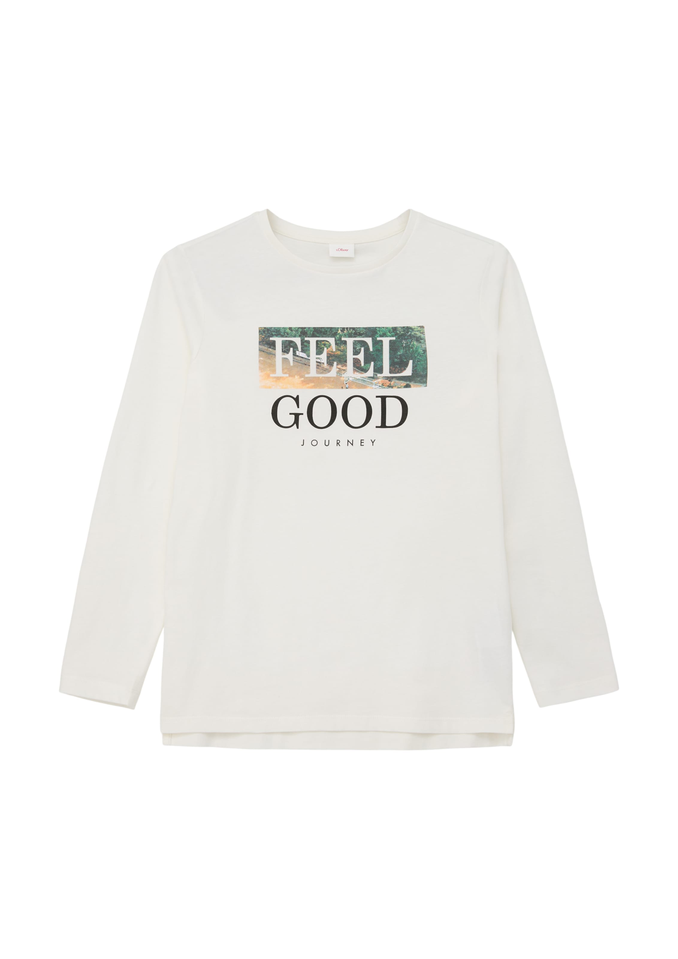 

s.Oliver Лонгслив в светло-бежевом цвете