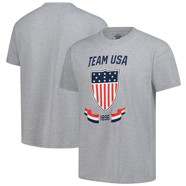 

Мужская футболка с принтом team usa since 1896 в цвете heather gray Outerstuff