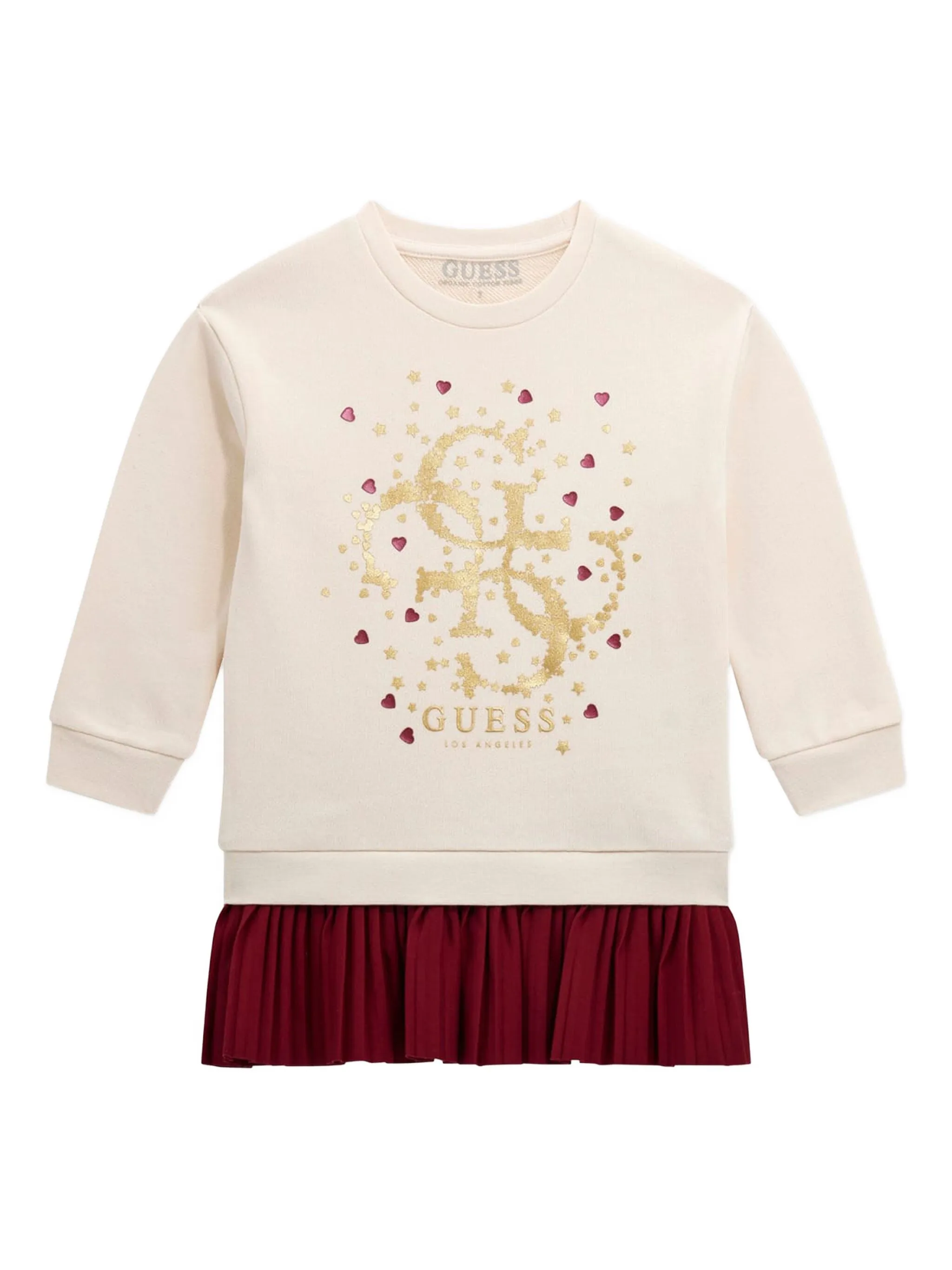 

Платье со складками Guess Kids, белый