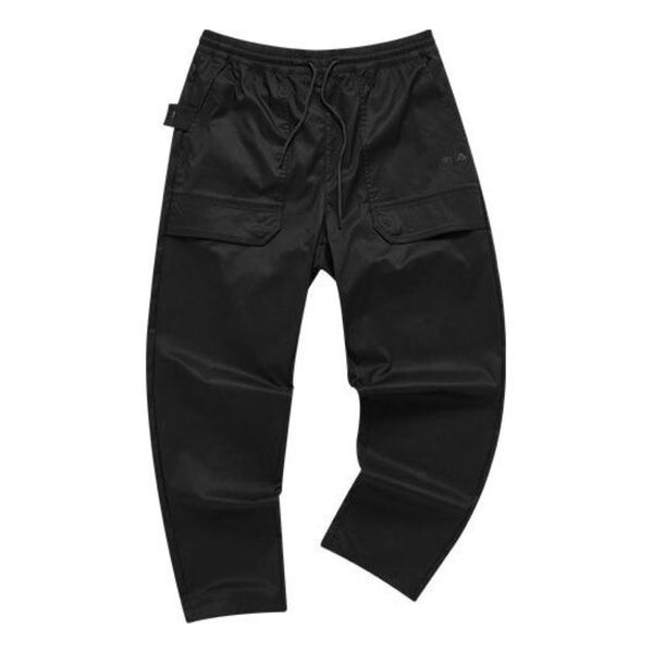 

Брюки multi-pocket tapered woven drawstring pants 'black' Fila Fusion, черный
