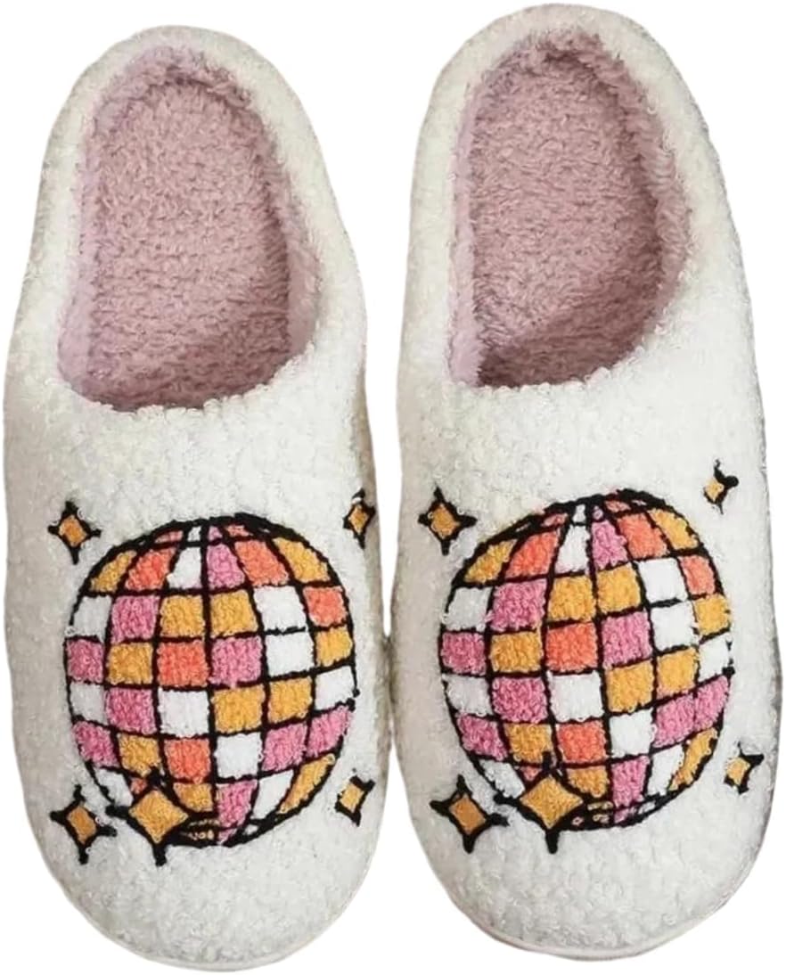 

Зимние домашние тапочки для женщин, уютные плюшевые тапочки с флисовой подкладкой, мягкие и пушистые с нескользящей подошвой, теплая обувь для дома и улицы для холодной погоды для женщин и мужчин Flteuds, белый