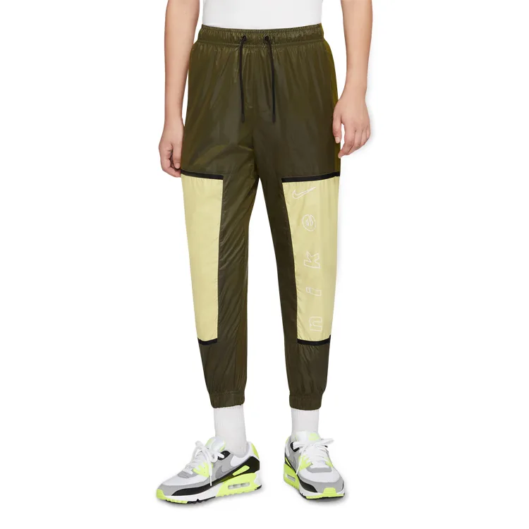 Nike Повседневные брюки унисекс Mist Tea Tree Green с манжетами — фото 3